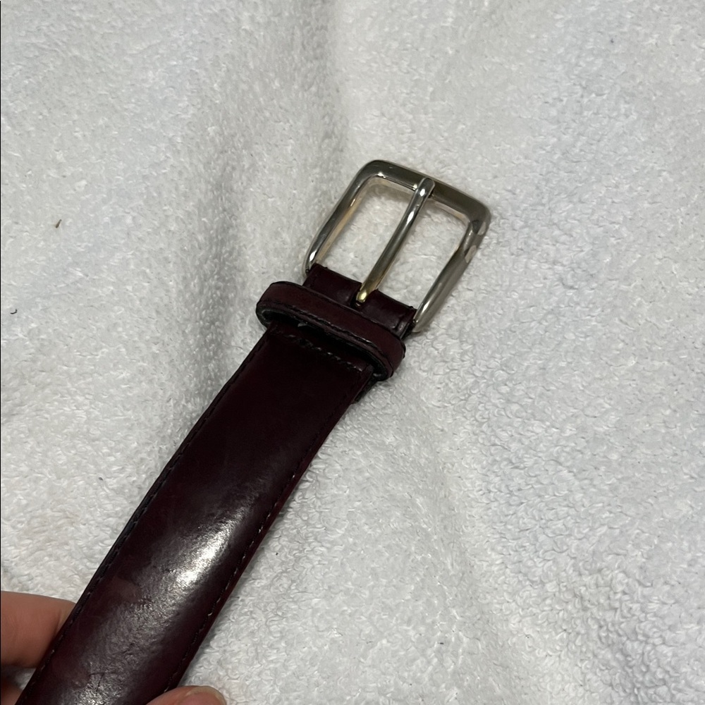 Split Burgundy Leather Belt Bag for Men